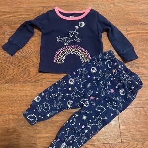 Unicorn Pajamas 0-3 months
